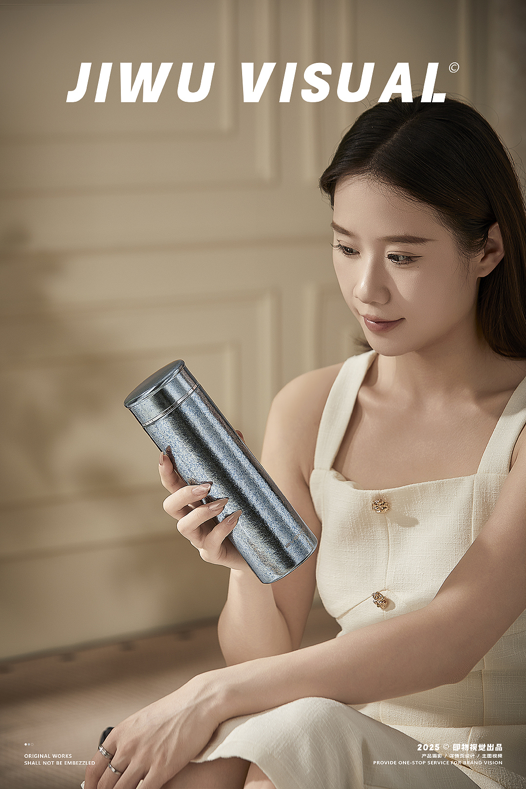 产品摄影 | 轻奢家居风 复古欧式风 纯钛保温杯拍摄