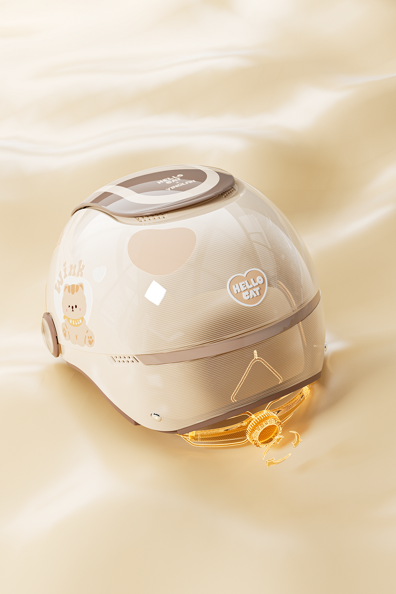 2025 YINGLAN 电动车头盔-挂脖耳机-坐垫渲染节选（图ZMzk3NjMyOTEy） - 产品 - 站酷设计师杭州外卖员阿龙原创素材 - 站酷ZCOOL