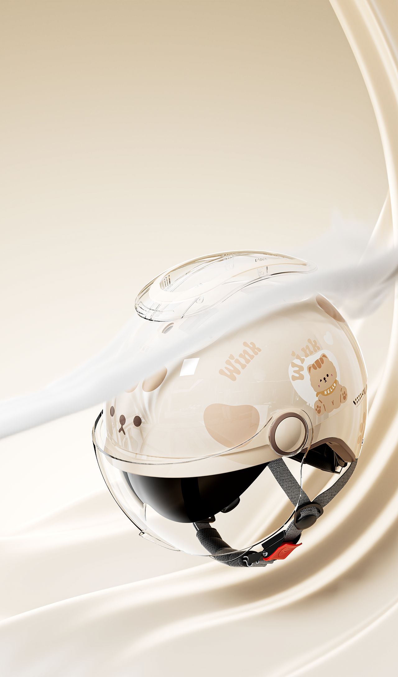 2025 YINGLAN 电动车头盔-挂脖耳机-坐垫渲染节选（图ZMzk3NjMyOTI4） - 产品 - 站酷设计师杭州外卖员阿龙原创素材 - 站酷ZCOOL