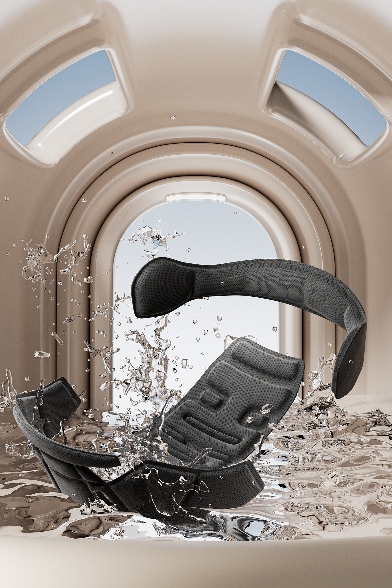 2025 YINGLAN 电动车头盔-挂脖耳机-坐垫渲染节选（图ZMzk3NjMyODcy） - 产品 - 站酷设计师杭州外卖员阿龙原创素材 - 站酷ZCOOL