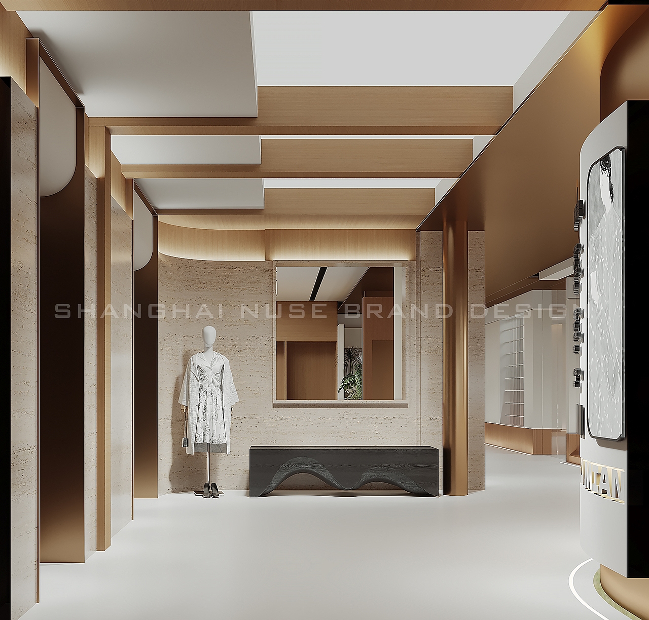 服装工厂展厅“破圈”：用设计重构时尚工业的视觉野心（图ZMzk3NjM3MzI4） - 商业空间设计 - 站酷设计师木村空间美学原创素材 - 站酷ZCOOL