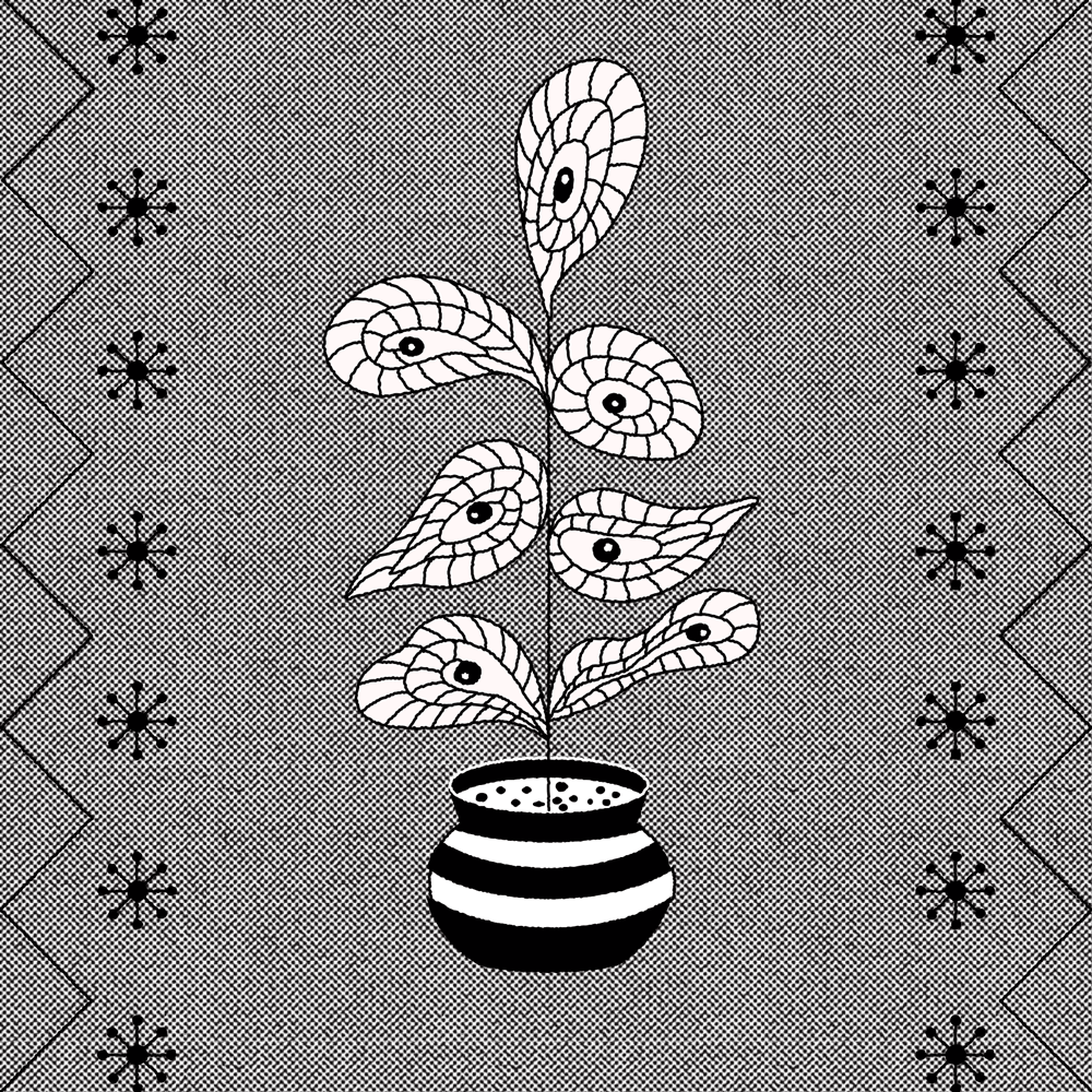 黑白灰系列静物 动态插画