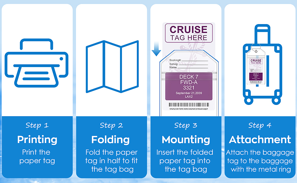 透明行李标签A+
