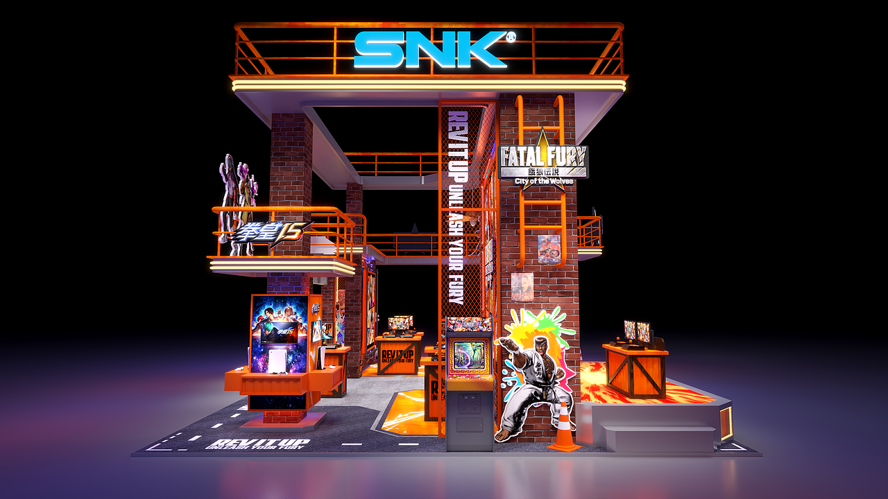 "饿狼传说”游戏展台