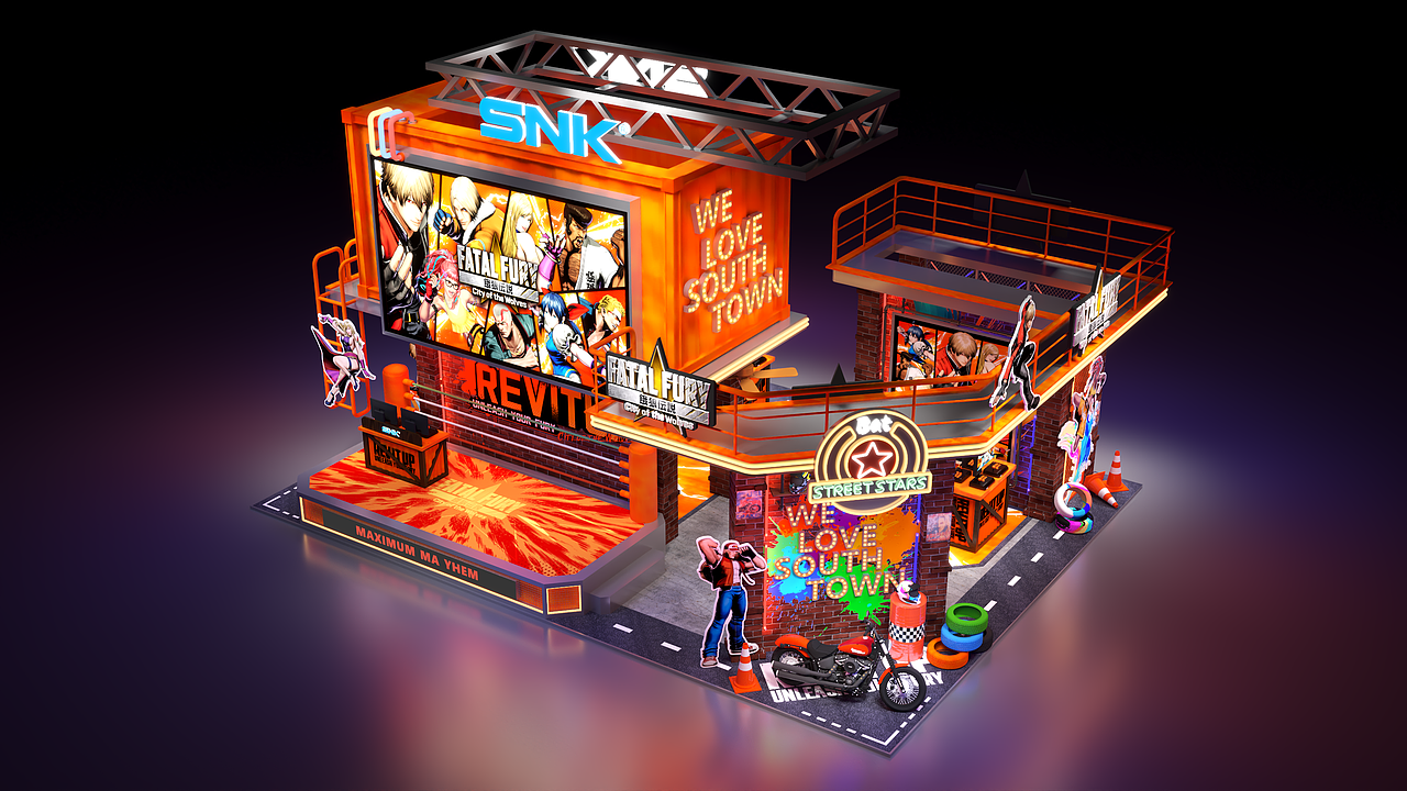 "饿狼传说”游戏展台