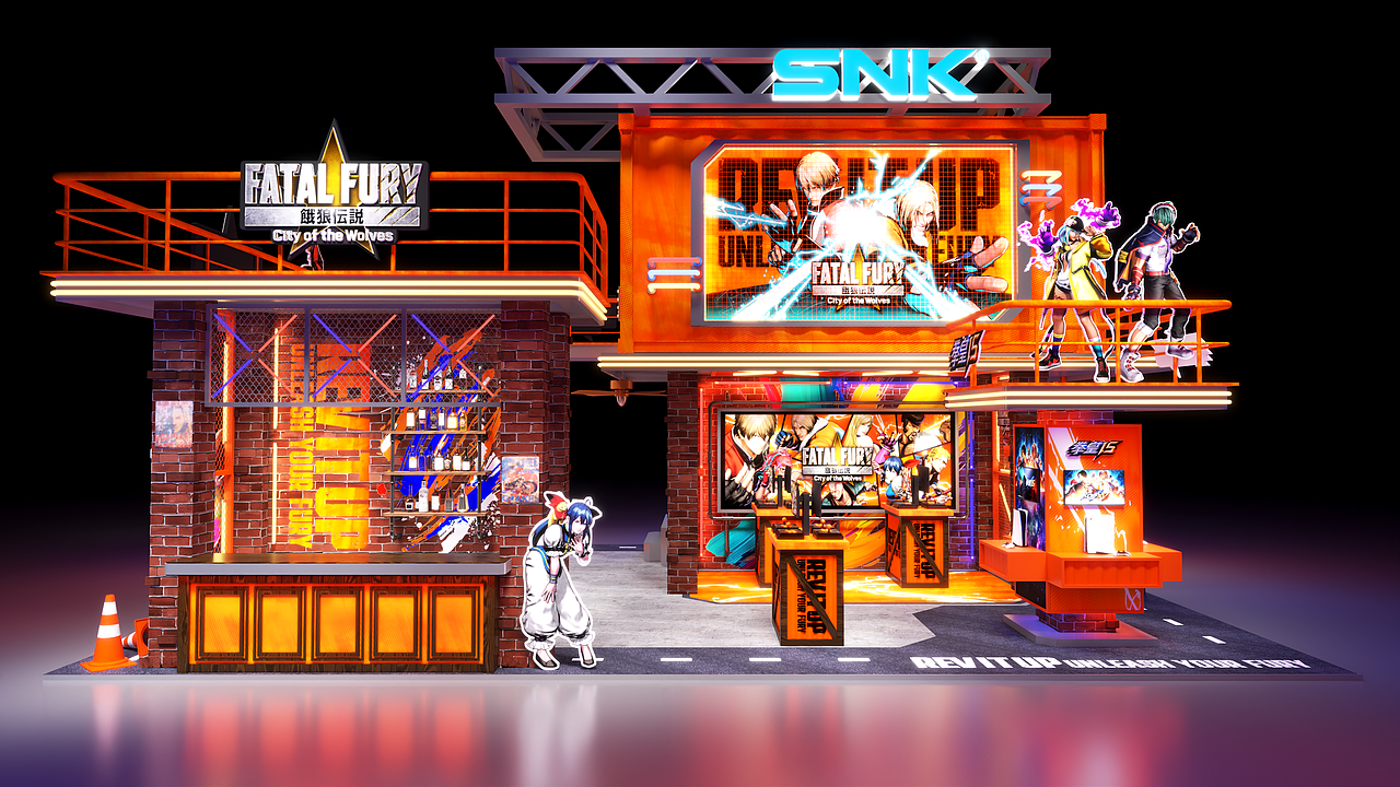 "饿狼传说”游戏展台