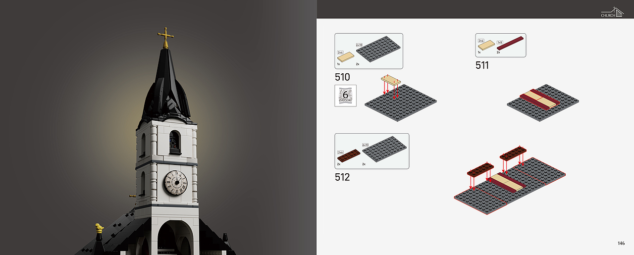 教堂拼搭全套详情-说明书-包装图
