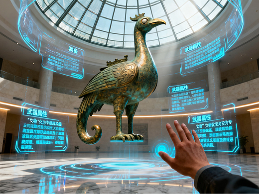 AI《科技与魔幻城市》太原（写实风格）网红桥与科技感