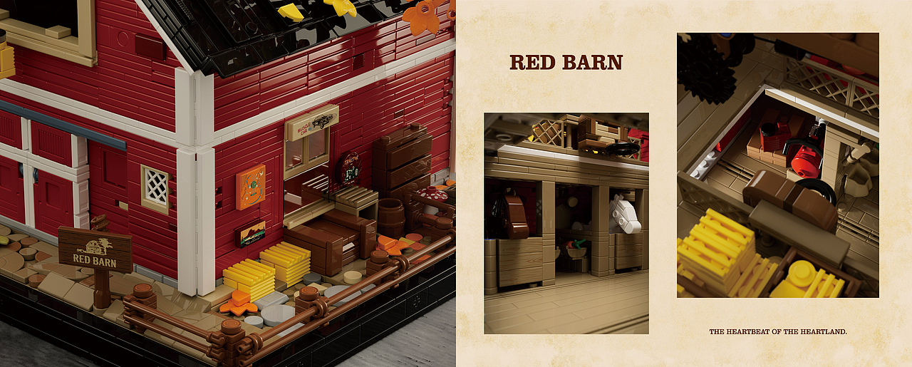 美式谷仓拼搭全套详情-说明书-包装图