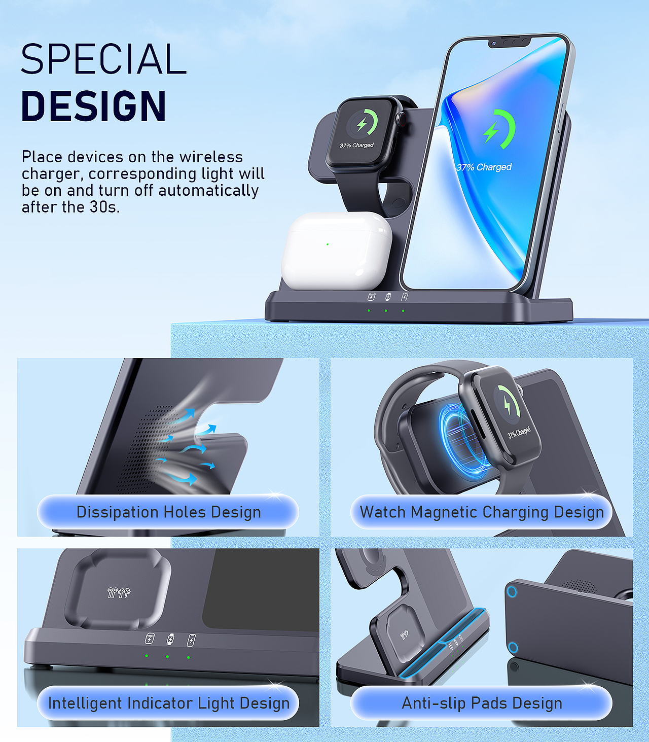 亚马逊产品 无线充 渲染（图ZMzk3NjYzNzUy） - 产品 - 站酷设计师karo_原创素材 - 站酷ZCOOL