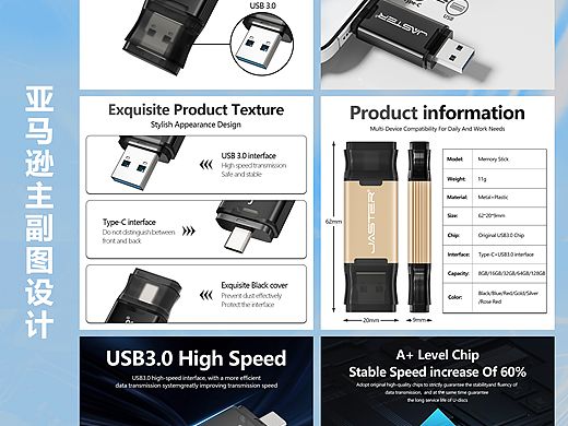 亚马逊储蓄类主副图设计