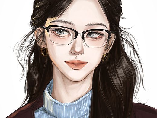 厚涂人像