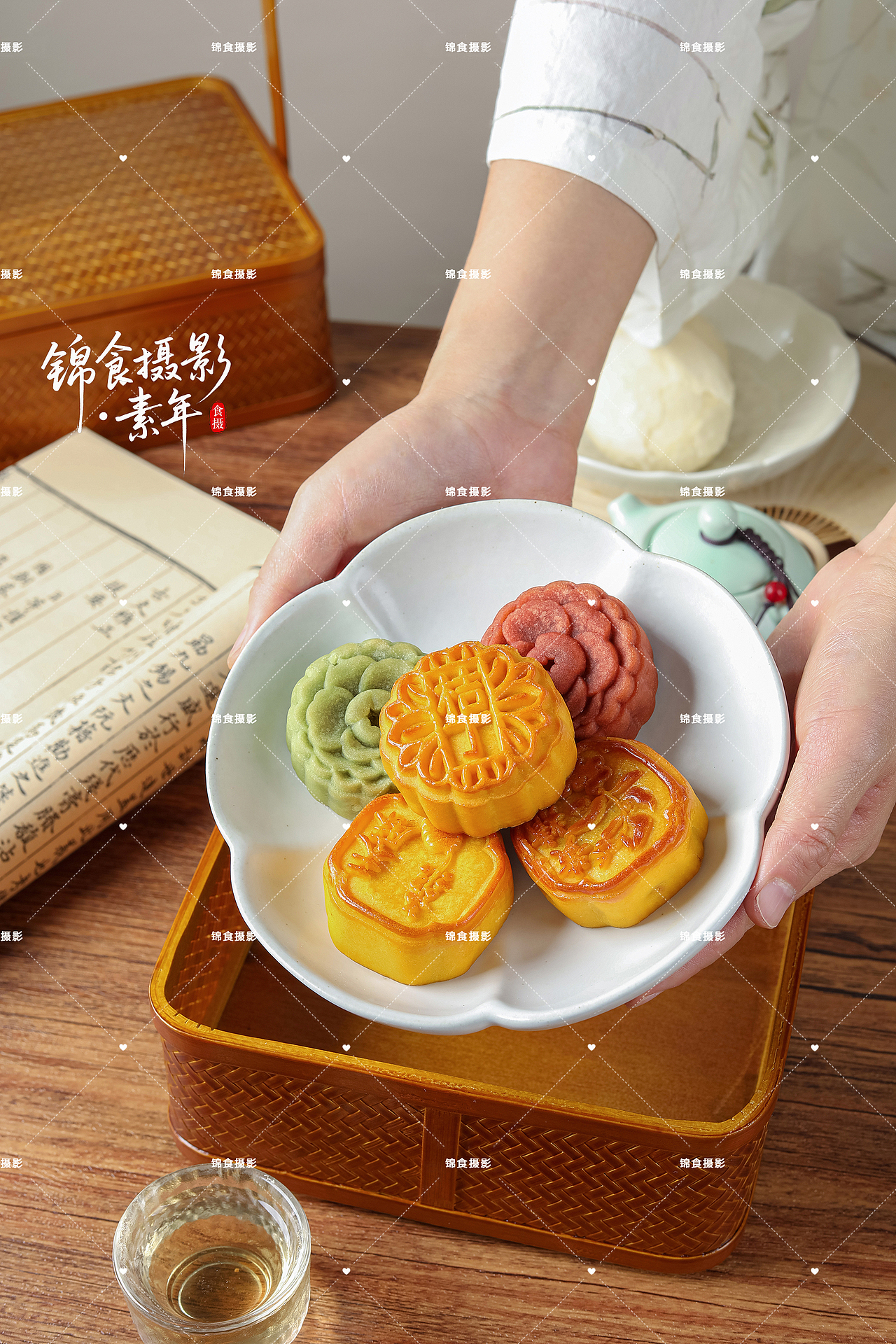 中秋节中式月饼拍摄/新国风糕点拍照/宜昌美食摄影