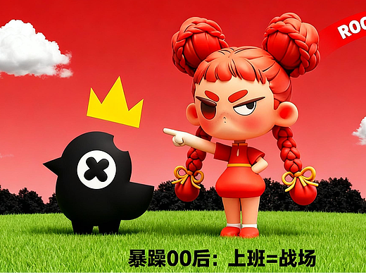 暴躁00后女孩IP设计~00后整顿职场实录~要能力有态度~