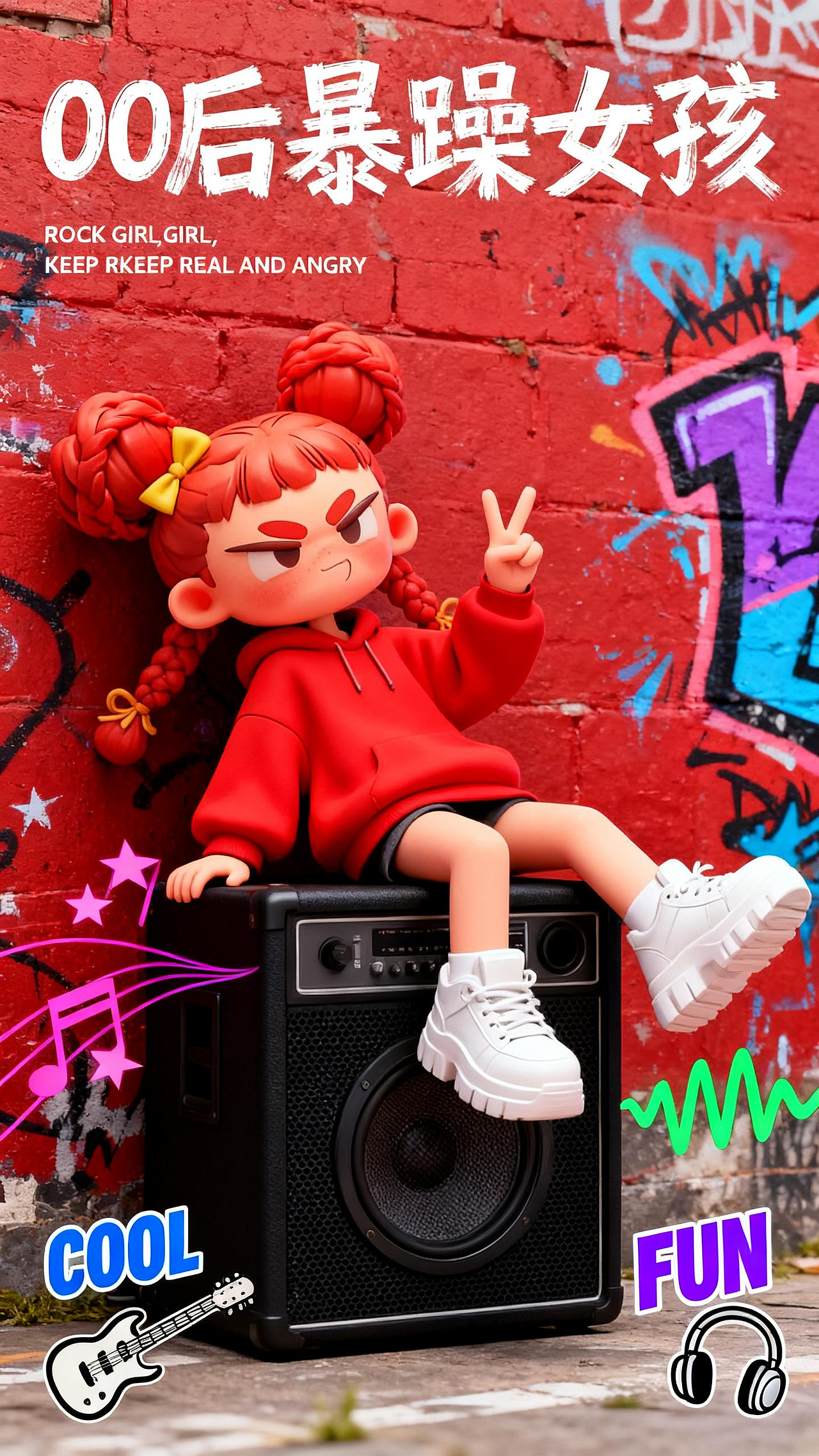 暴躁00后女孩IP设计~00后整顿职场实录~要能力有态度~