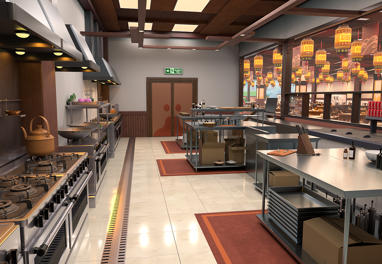 三渲二场景材质作品渲染图（图ZMzk3Njk0NDcy） - 动画/影视 - 站酷设计师二二清原创素材 - 站酷ZCOOL