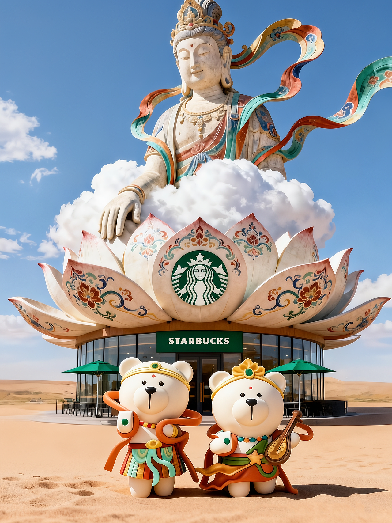 如何用「AI」制作一条「星巴克×敦煌」联名概念视频!