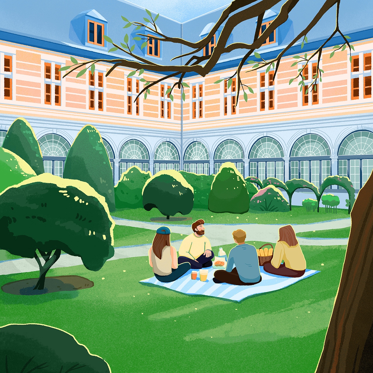 从群山到日常丨Hadrien的回忆插画集（图ZMzk3Njk4NzYw） - 商业插画 - 站酷设计师由然工作室原创素材 - 站酷ZCOOL