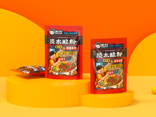 粉叔x红猫 | 海南粉包装设计