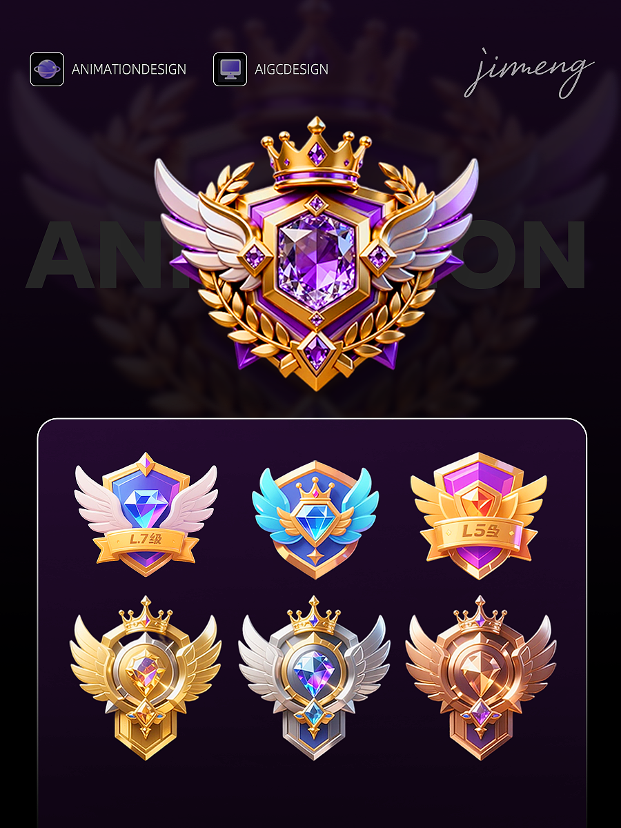 3D炫酷动态徽章