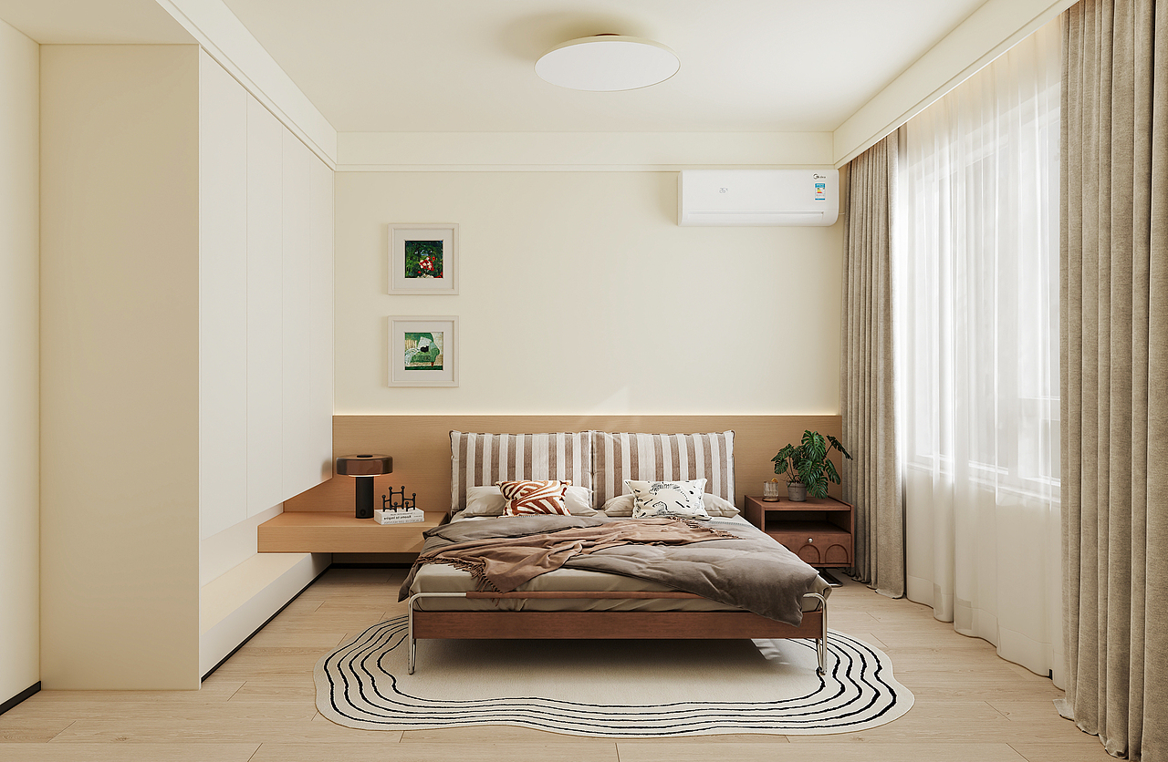 沈阳 润悦湾124㎡ 原木风效果表现