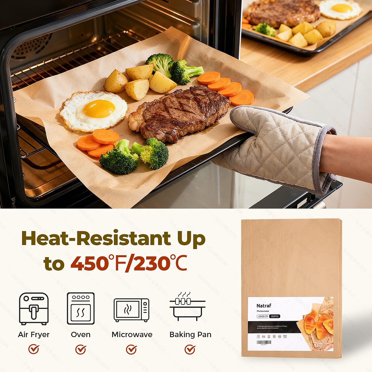 烘培纸-实拍精修-亚马逊主图A+