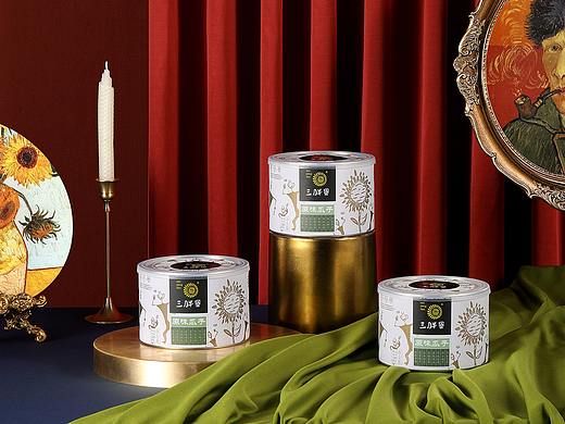 三胖蛋瓜子 礼盒 梵高