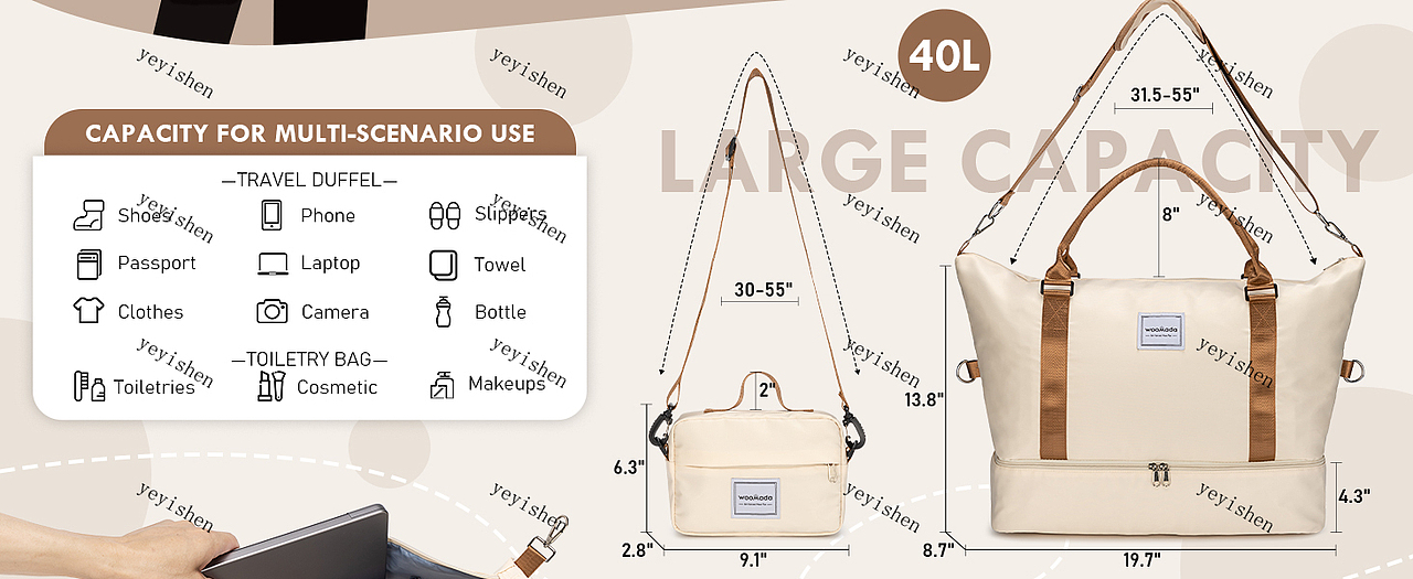 加大子母健身包