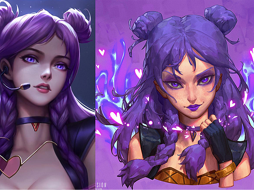 ZBrush-【英雄联盟】K/DA卡莎角色模型制作教程。