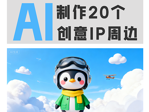 AI制作20个创意IP周边