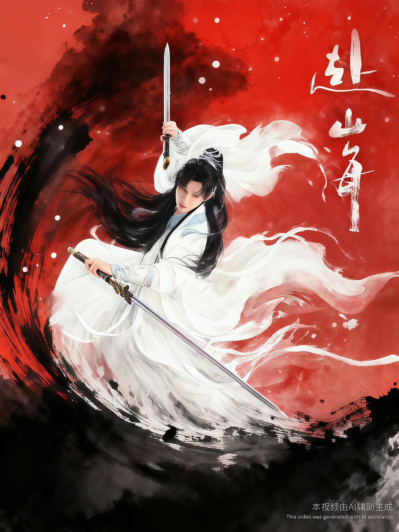 爆肝十小时，《赴山海》水墨古风武侠二创（图ZMzk3NzI4NTg4） - 其他影视 - 站酷设计师晌午不营业原创素材 - 站酷ZCOOL