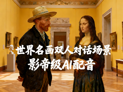 世界名画双人对话场景 | 影帝级AI配音