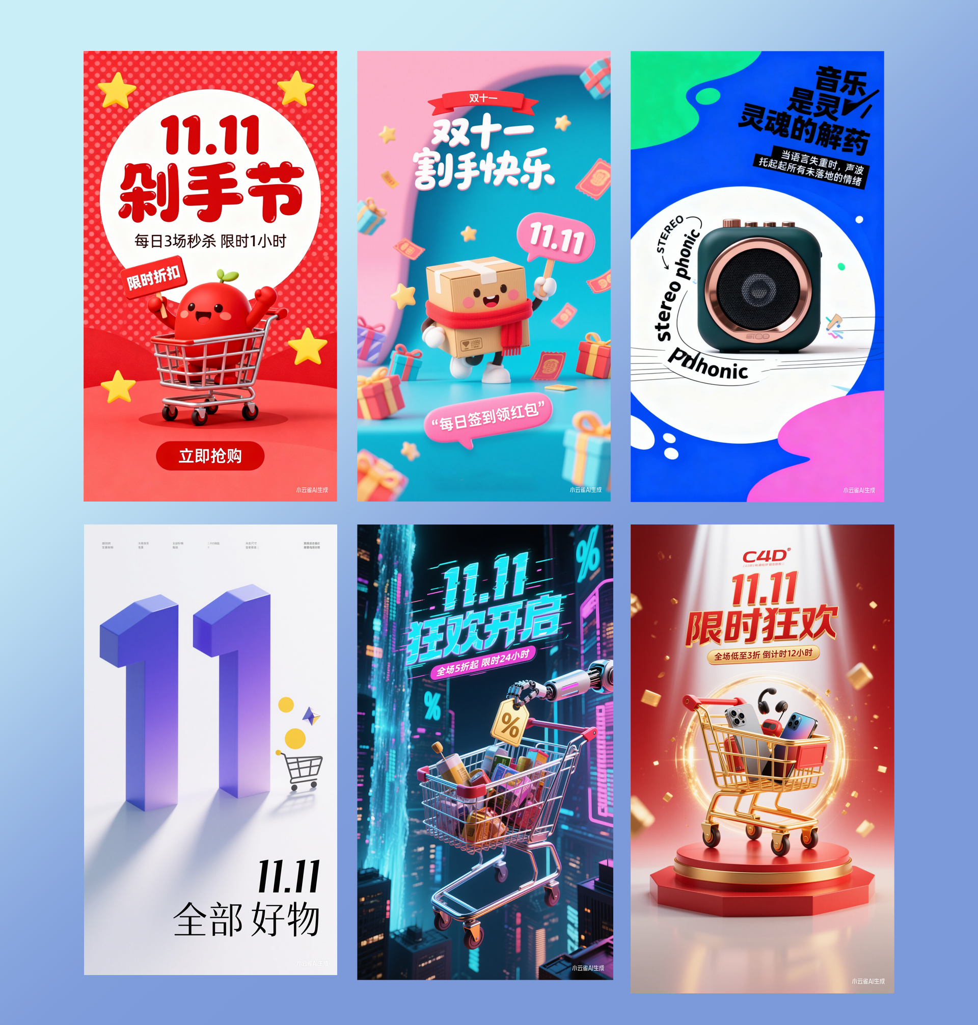 双十一海报合集