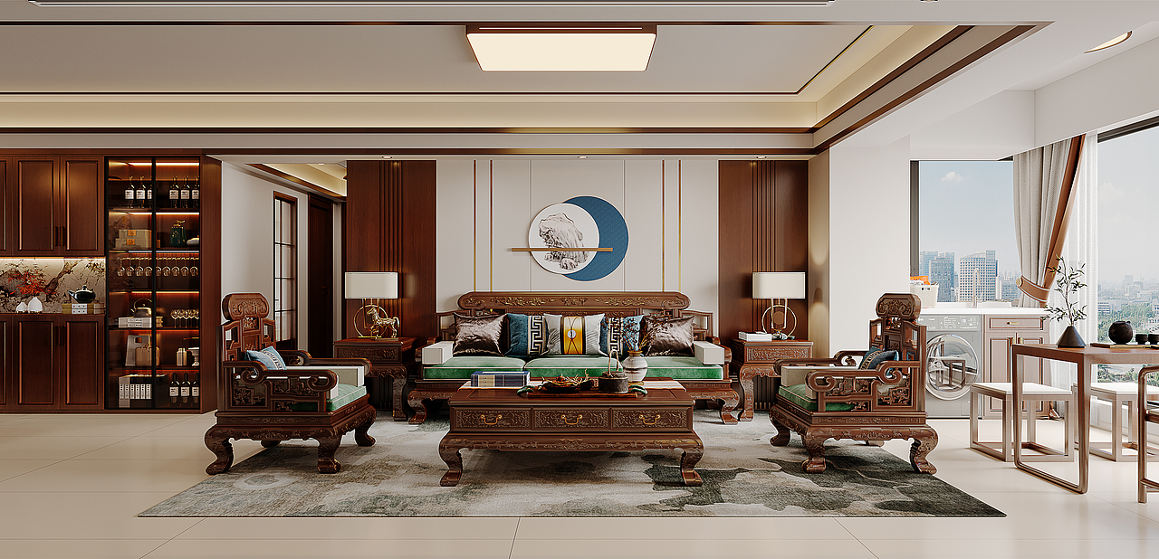 新中式家装效果表现