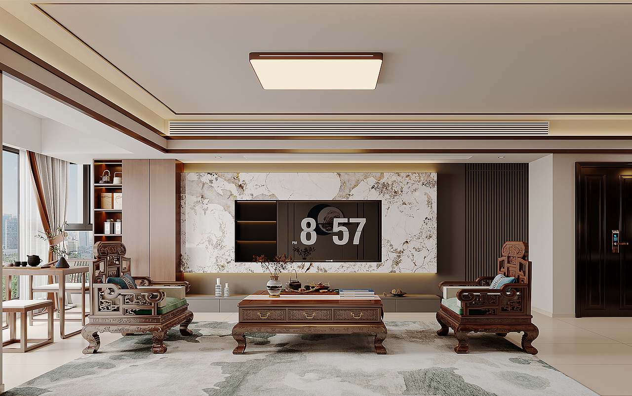 新中式家装效果表现