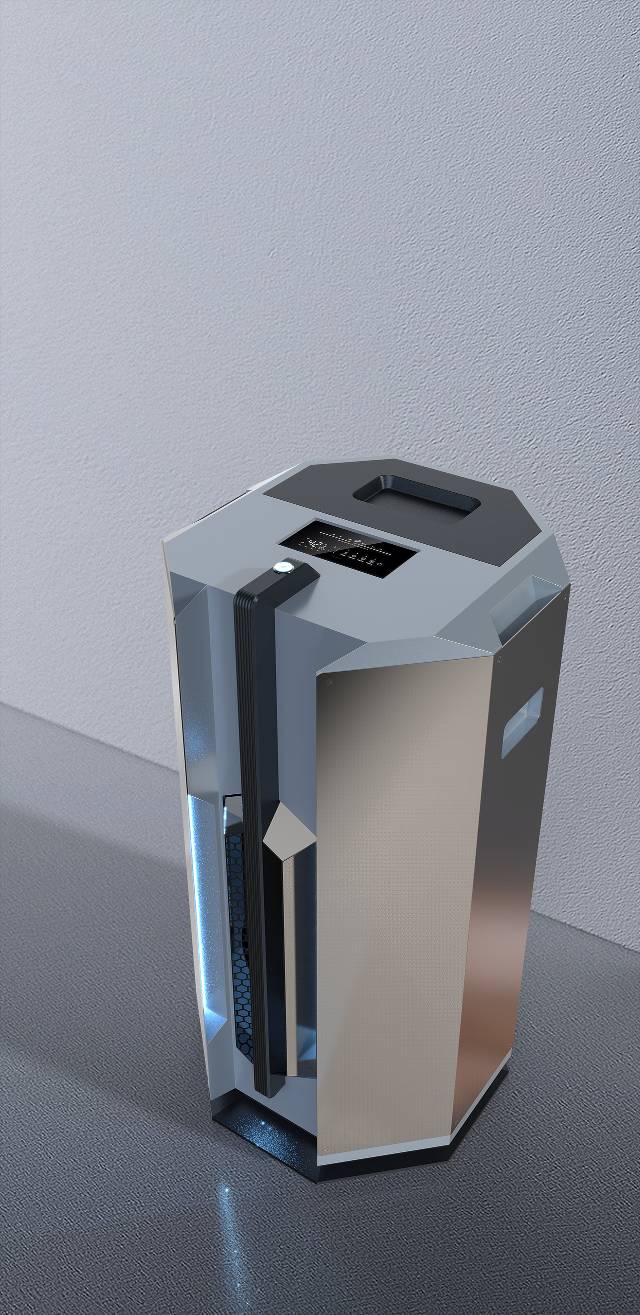 家用空调扇ID外观设计（图ZMzk3NzQzMDQ0） - 生活用品 - 站酷设计师合肥石皮设计原创素材 - 站酷ZCOOL