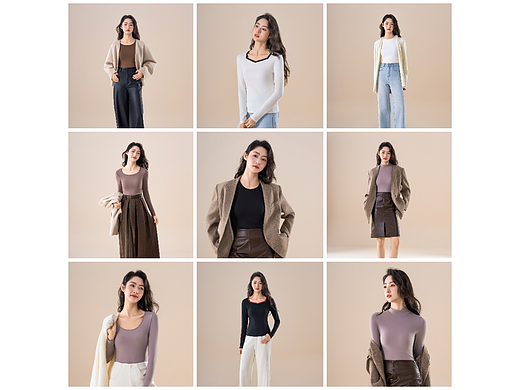 EV视觉-女士保暖模特商业摄影+精修