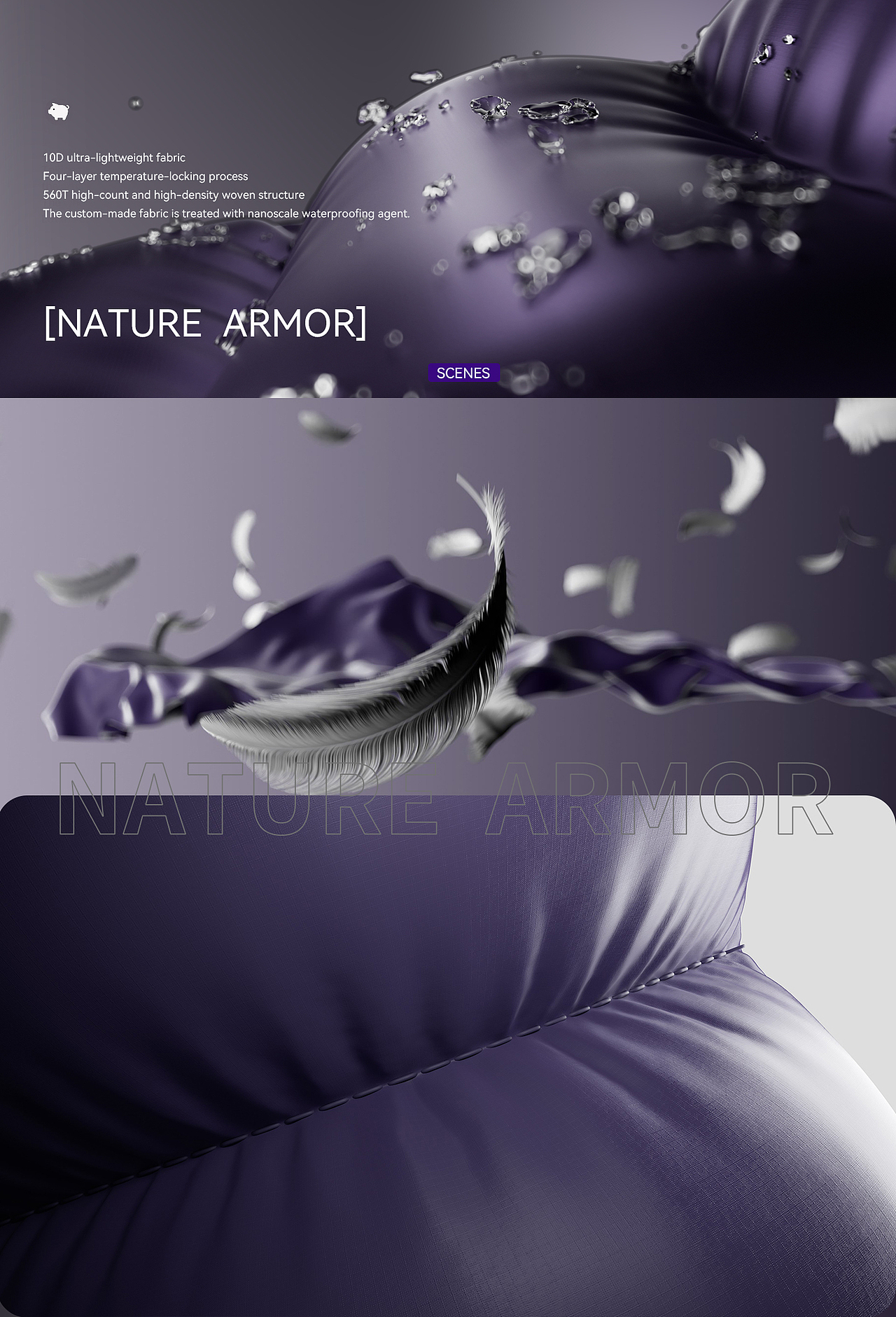 【SUNNYWHITEGreen羽绒服产品视频】