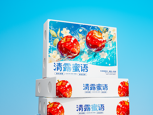 超清爽苹果礼盒｜水果包装设计