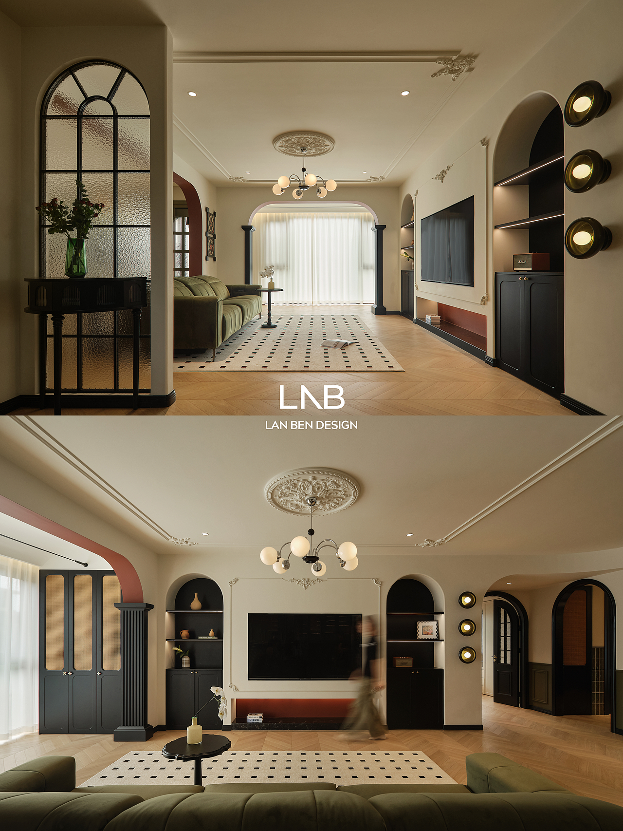 Lab澜本作品 | 毛坯房改造 | 法式复古 邂逅法式浪漫