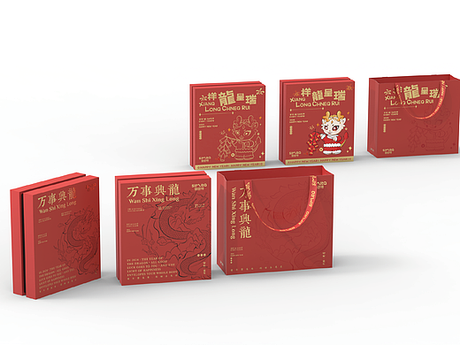 双龙贺岁 | 新年礼盒与礼袋的视觉双生