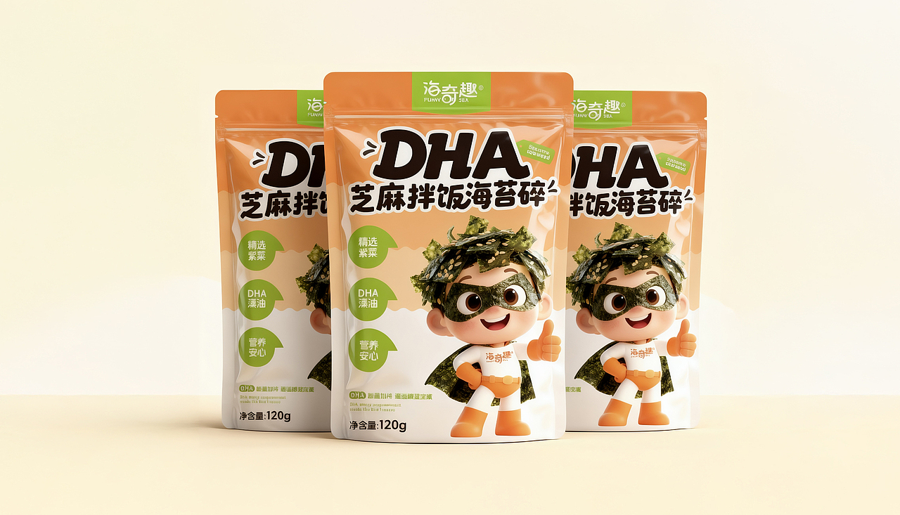 橘鹿原创丨南京海奇趣零食品牌包装设计