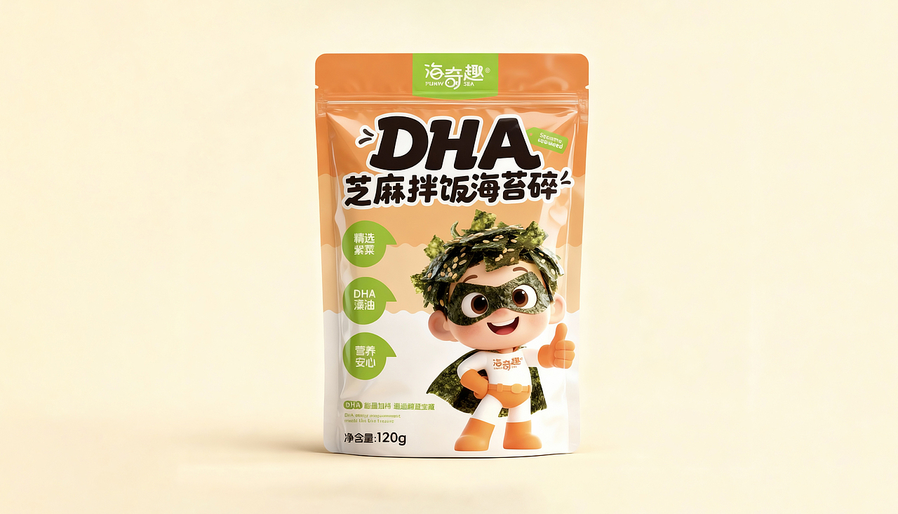 橘鹿原创丨南京海奇趣零食品牌包装设计