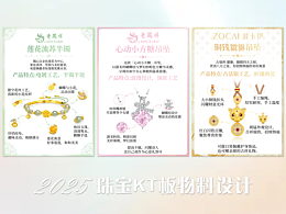 2025年直播物料珠宝kt板展示