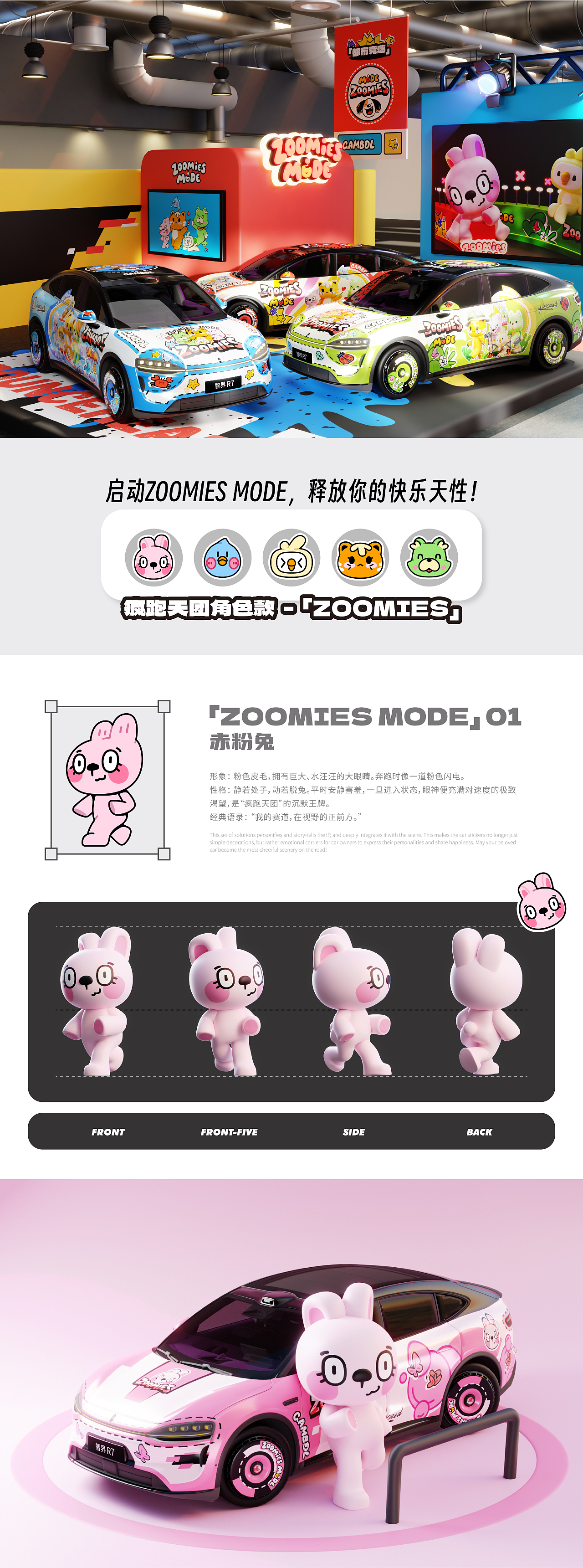 疯跑天团-R7-车贴设计（图ZMzk3NzYzMjU2） - 图案 - 站酷设计师锡润原创素材 - 站酷ZCOOL