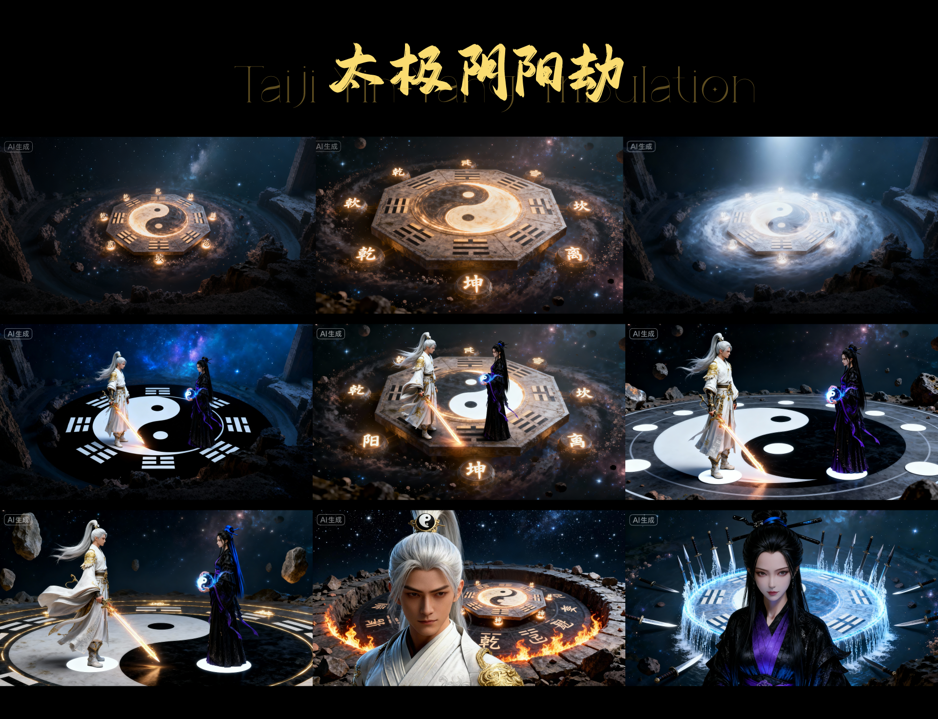 AI玄幻短片 | 太极阴阳劫（图ZMTUyNDg4OTI=） - 教程 - 站酷设计师山外原创素材 - 站酷ZCOOL