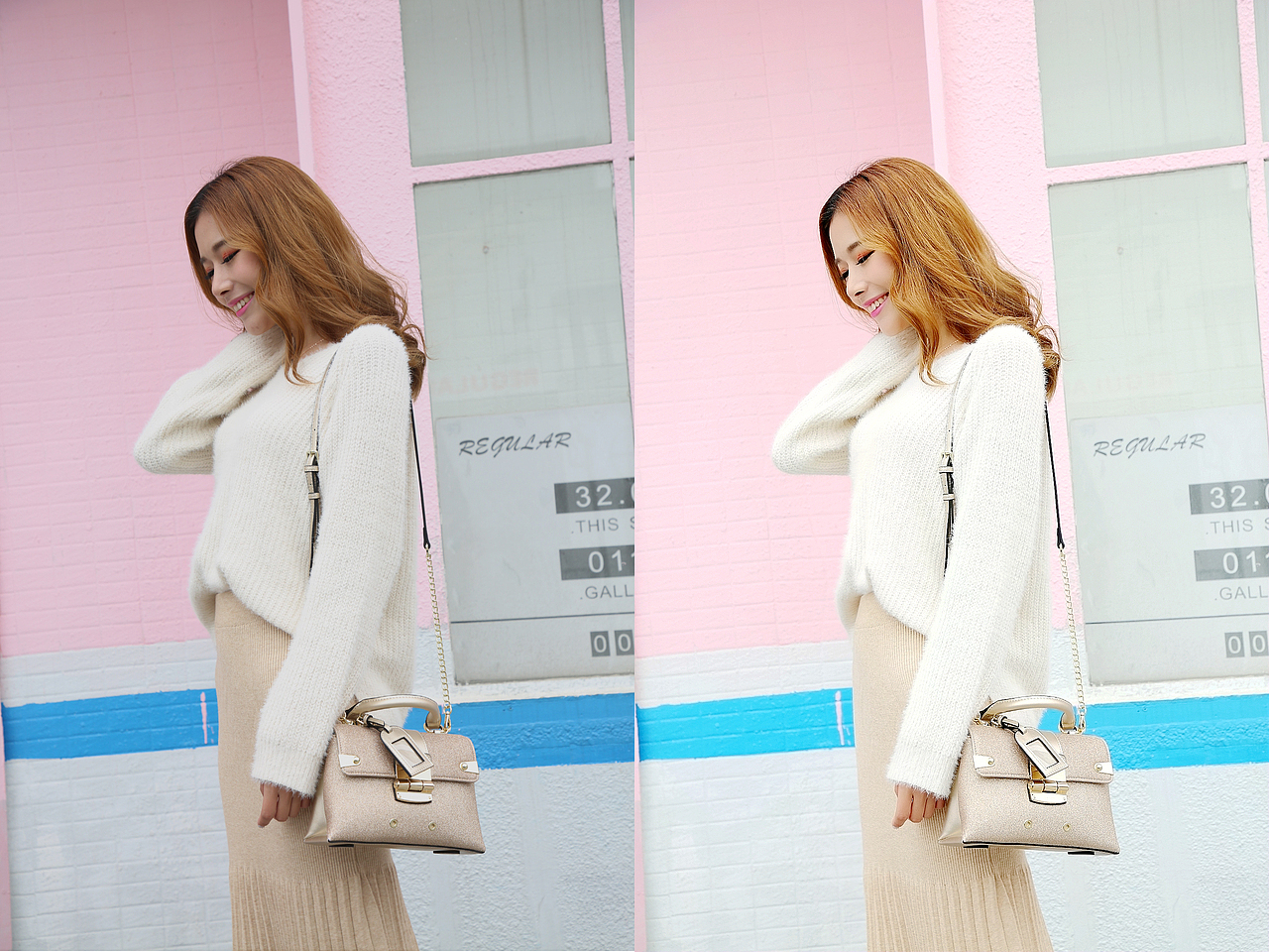 网红风格人像修图