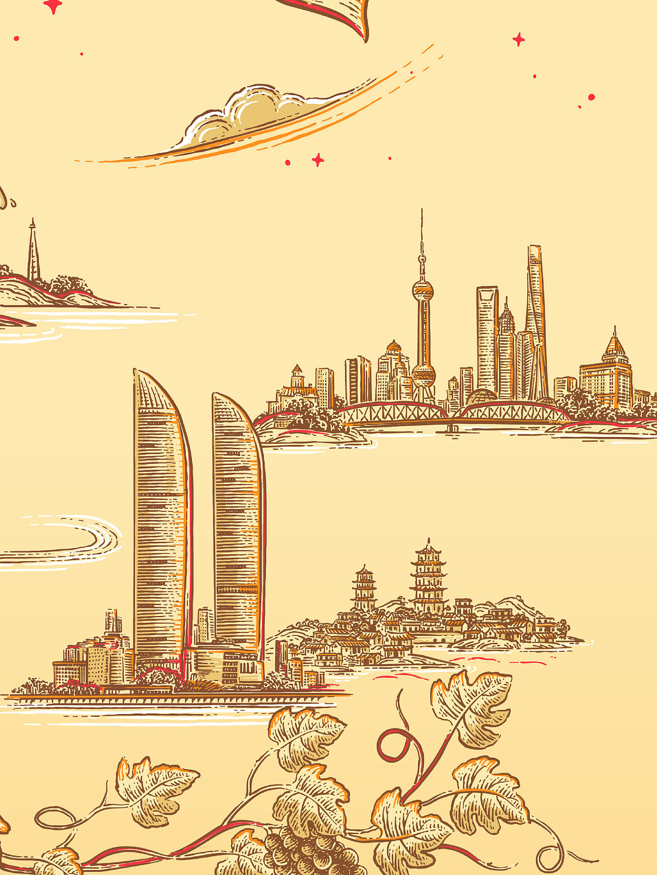 Remy Martin 人头马 40周年纪念款包装插画（图ZMzk3NzgyMTM2） - 商业插画 - 站酷设计师花椒的Alex原创素材 - 站酷ZCOOL
