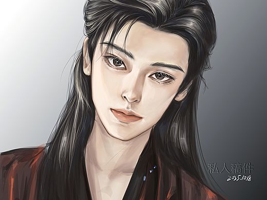 厚涂人像