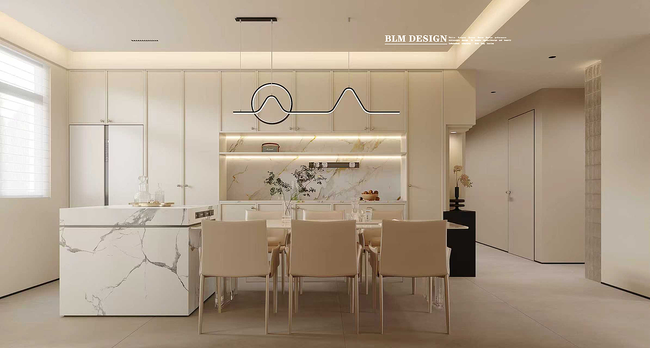 法式轻奢-白龙马效果图